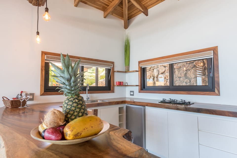 Citrine Studio Villa | Private kitchen | Fridge, stovetop, espresso maker, coffee/tea maker