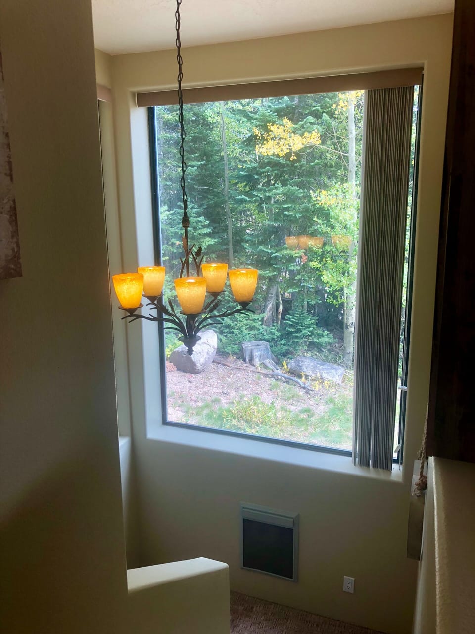 View from stairs
