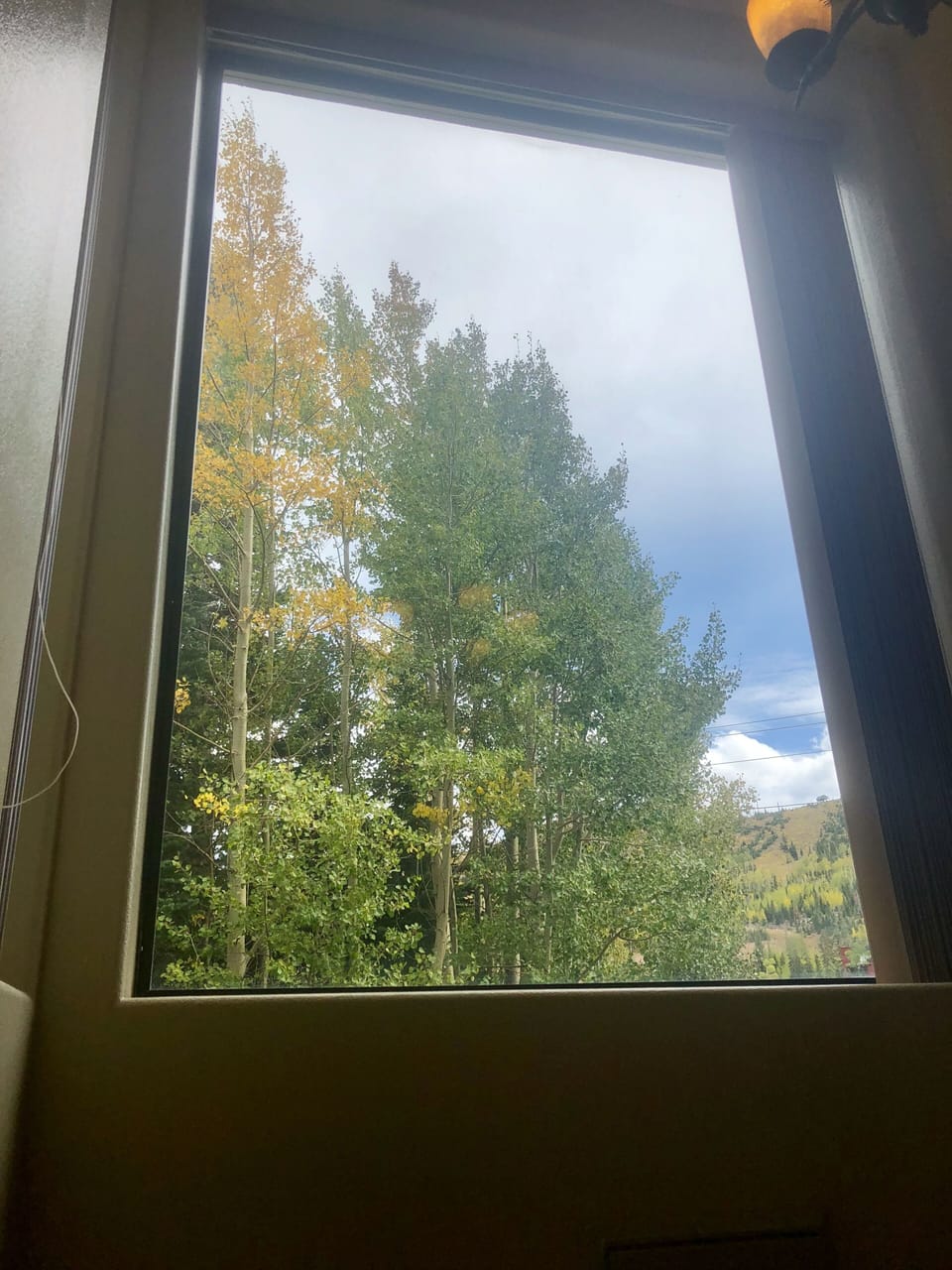 View from stairs