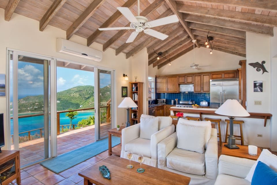 Open-plan living and dining makes for a quality time with friends or family. 