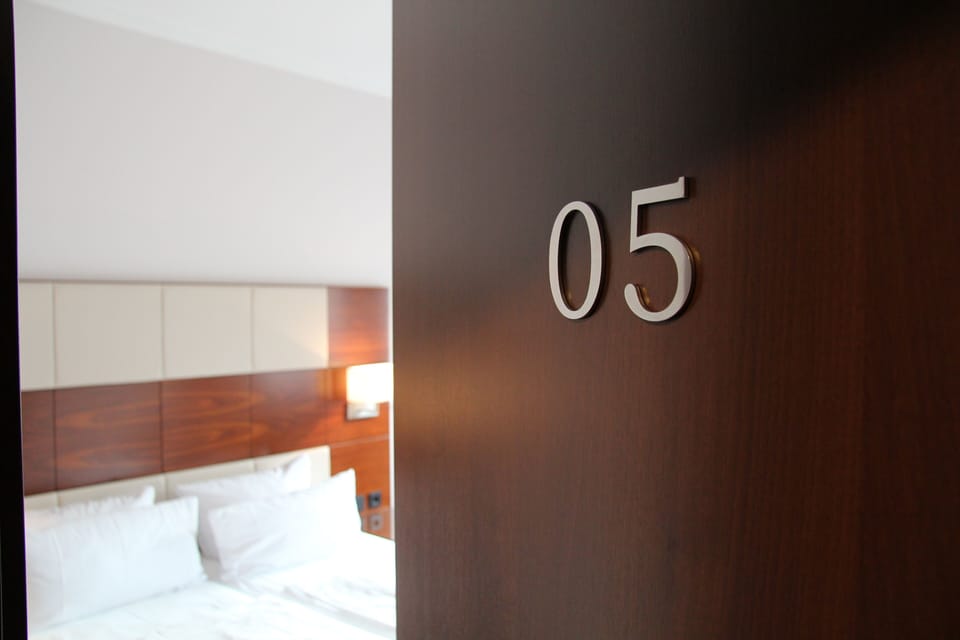 Business Double Room | Hypo-allergenic bedding, in-room safe, desk, laptop workspace