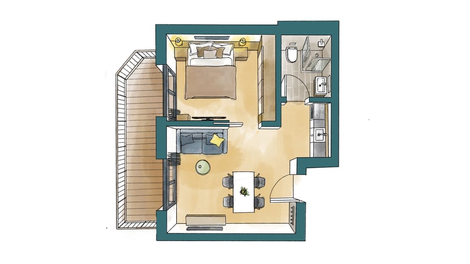 Deluxe Apartment | Floor plan