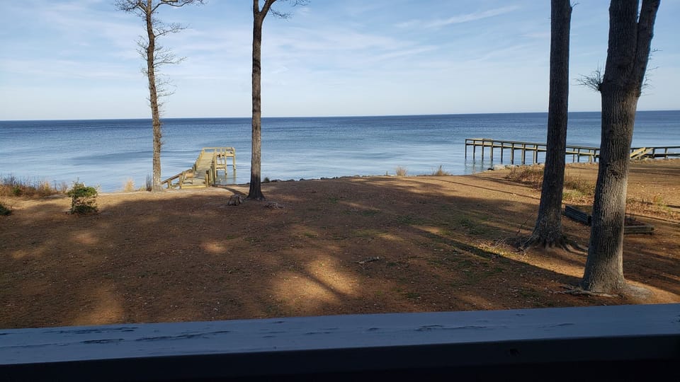 View from 2nd story balcony - Dec 2021