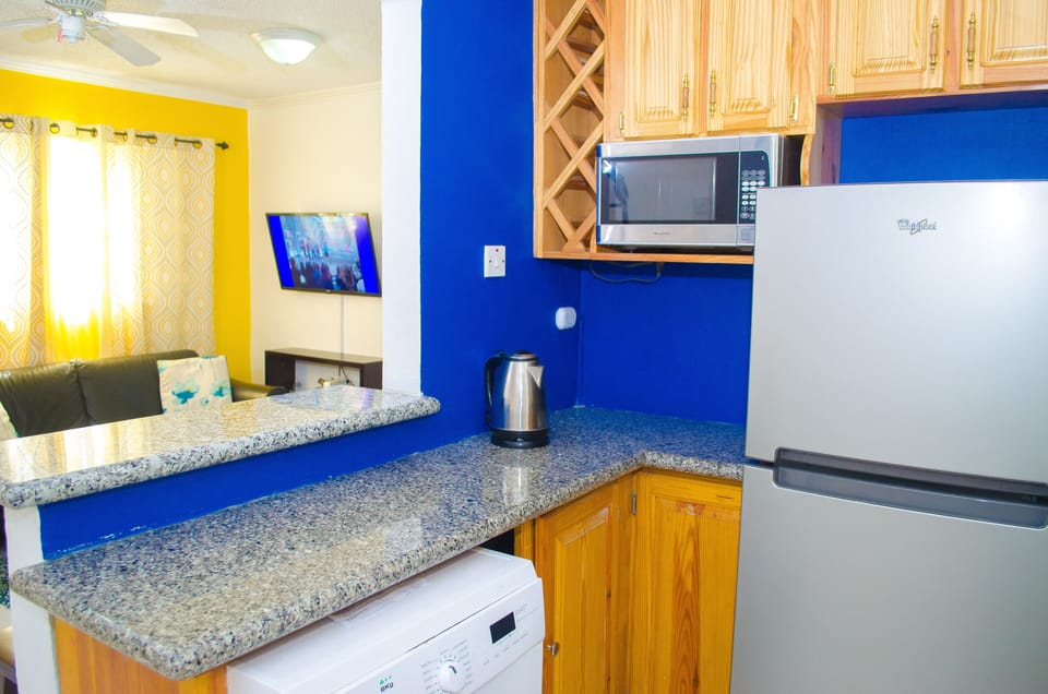 City Apartment, 2 Bedrooms, Non Smoking, Kitchen | Private kitchen | Full-size fridge, microwave, oven, stovetop