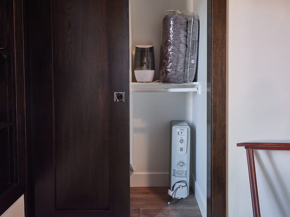 Every bedroom has a heater and humidifier.