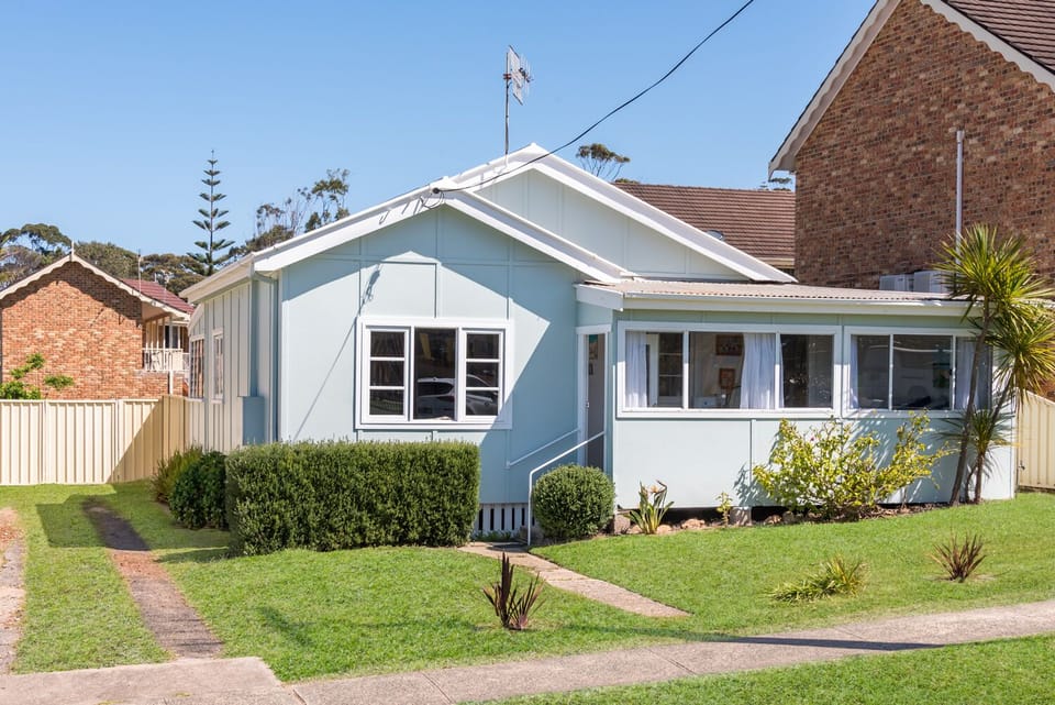 Street view of the 1950's cottage.