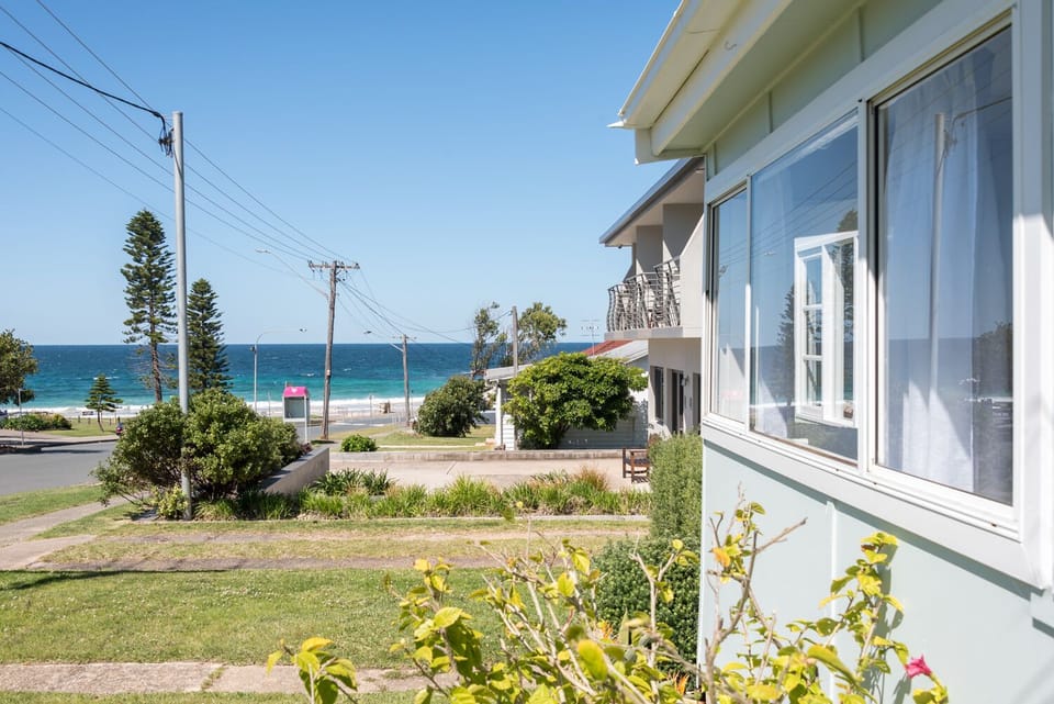 View to beach.