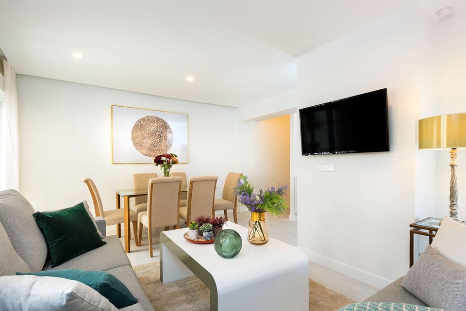 Apartment (2 Bedrooms) | Living area | 32-inch TV with cable channels