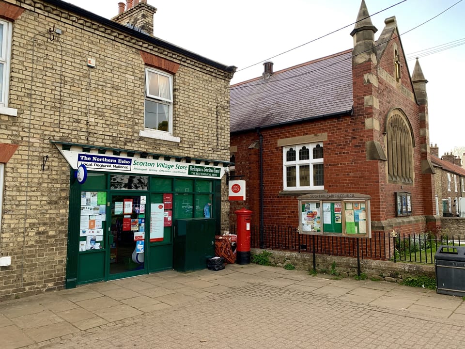 The village store is well-stocked for basics and has a post office 