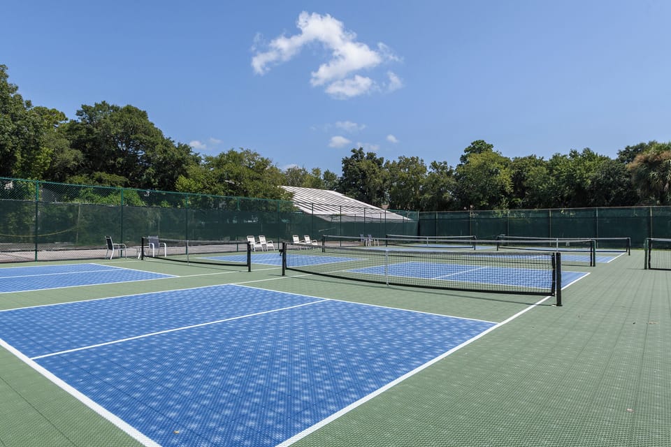 Enjoy a game of pickleball or tennis at our court