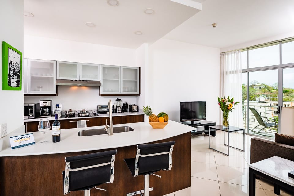 Grab one chair and enjoy your breakfast