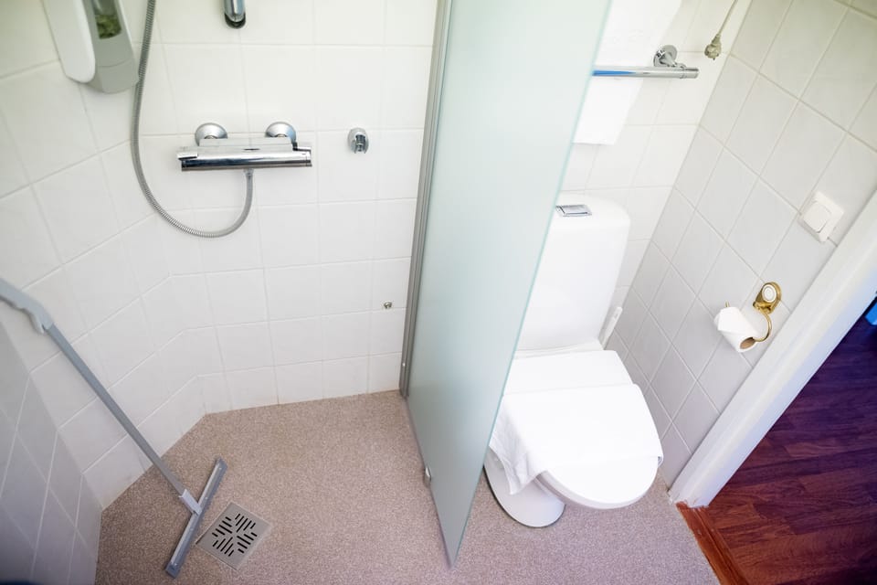 Superior Twin Room | Bathroom | Shower, hair dryer, towels, soap