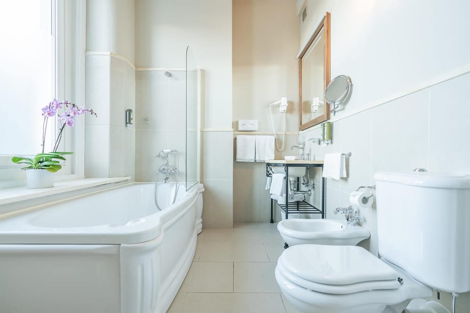 Family Room (Belle Etage) | Bathroom | Hair dryer, towels