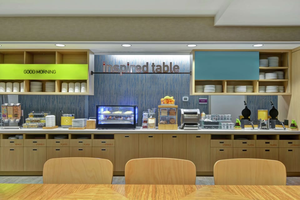 Free daily self-serve breakfast