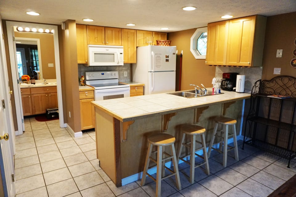 Kitchen on entry level
