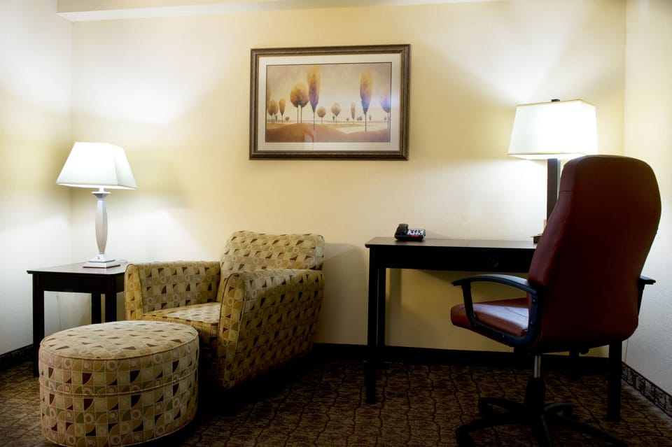 Executive Suite, 1 King Bed, Non Smoking | In-room safe, desk, laptop workspace, blackout drapes