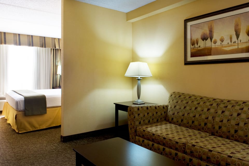 In-room safe, desk, laptop workspace, blackout drapes