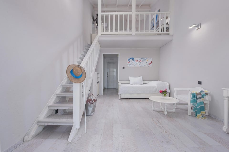 Side Sea View Maisonette | Living area | 32-inch TV with satellite channels