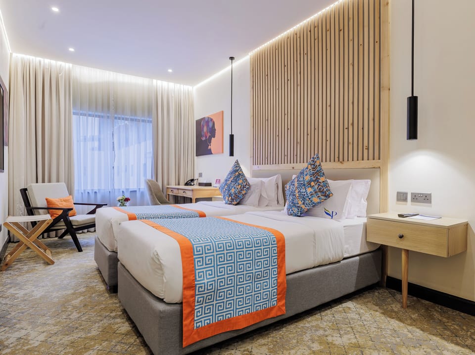 Deluxe Double Room, 1 Queen Bed, City View | Premium bedding, memory foam beds, minibar, in-room safe