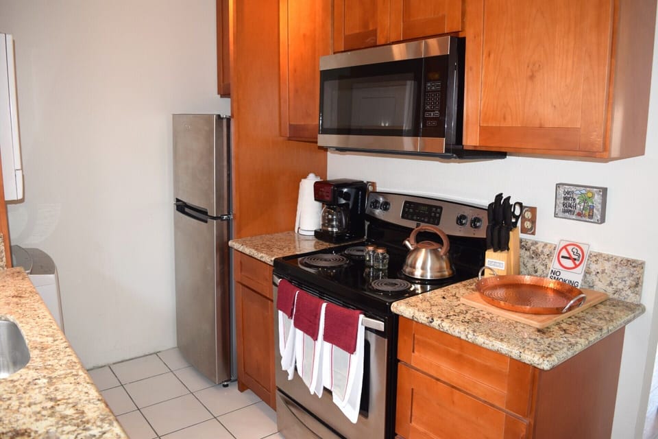 Fully stocked kitchen