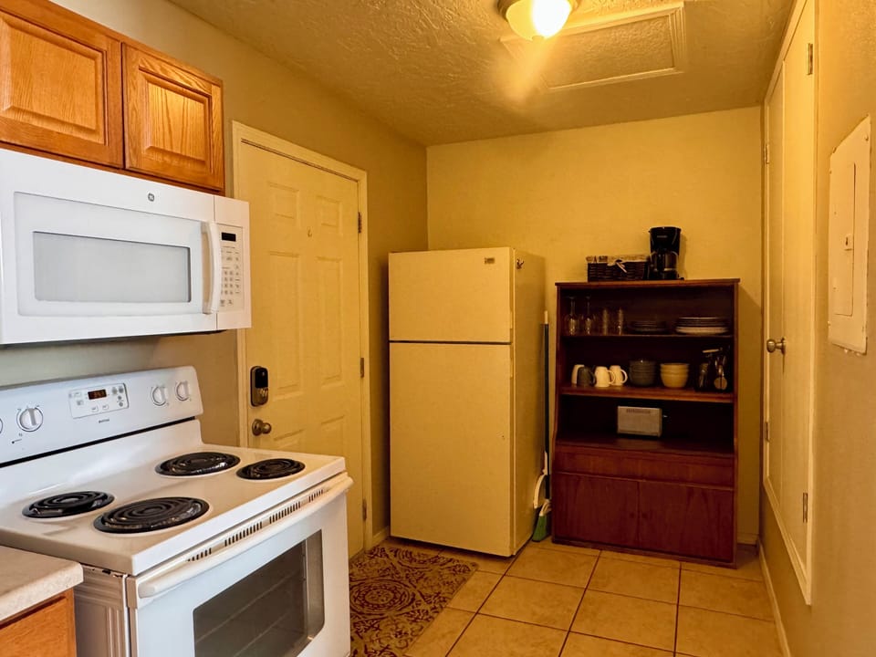 Entrance into home and kitchen area