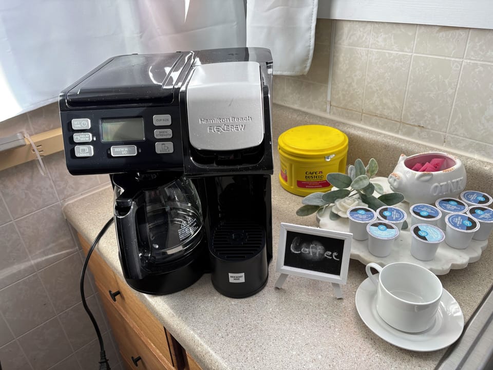 Drip and pod coffee station