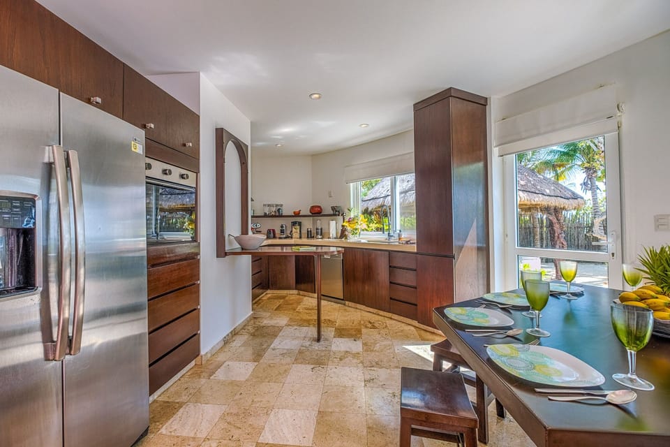 Full kitchen - Casa Bella Akumal Mexico Vacation Rental