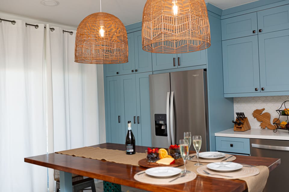 Spacious dining area.