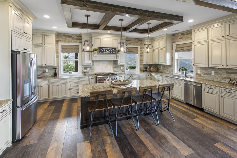 This kitchen is large enough for everyone to gather around!