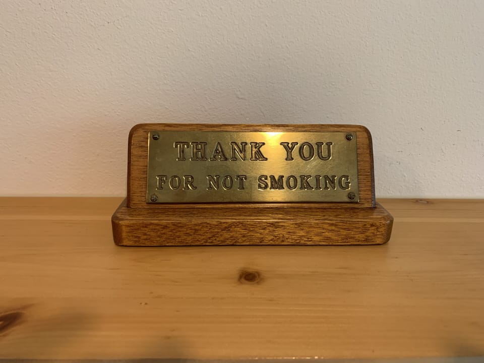Thank You For Not Smoking