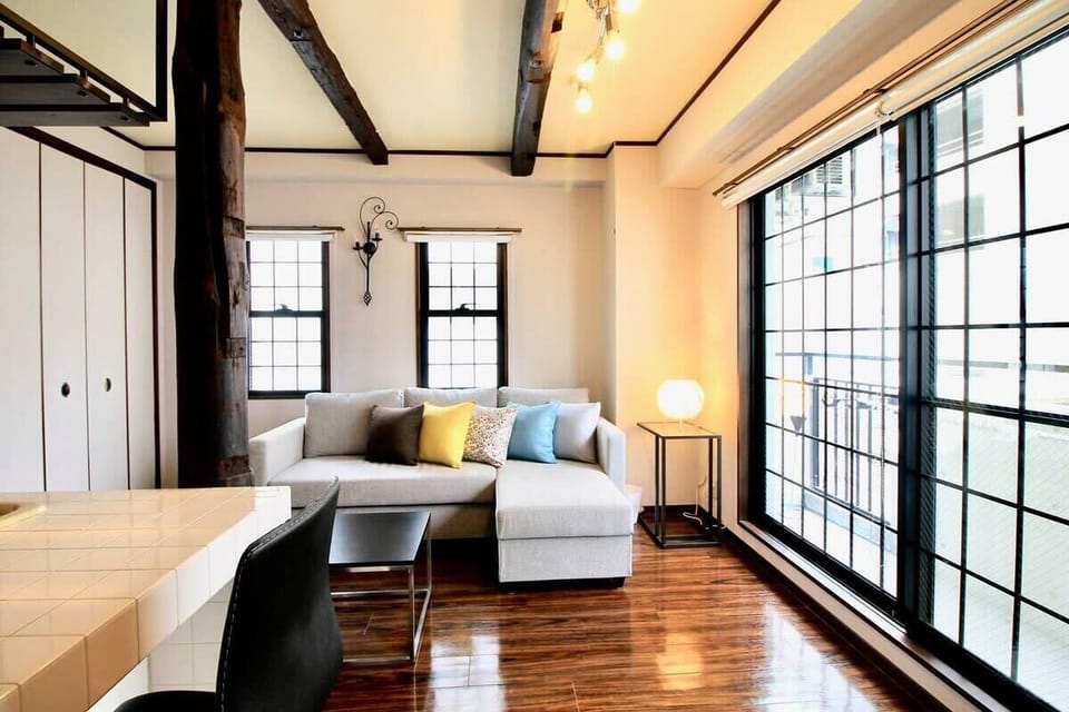 L-shape double size sofa bed