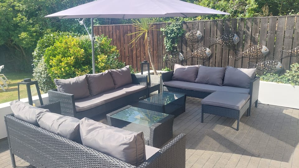 Comfy outdoor lounge area