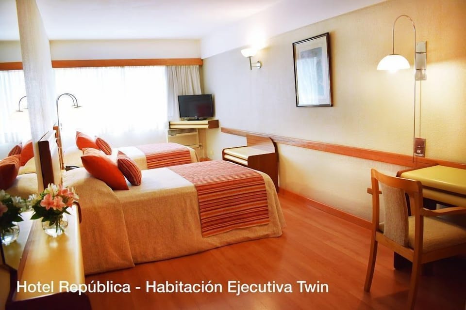 Executive Room, Multiple Beds | In-room safe, desk, blackout drapes, soundproofing