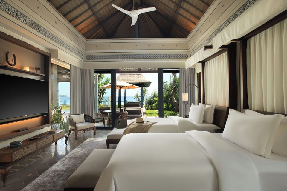 Villa, 2 Bedrooms, Private Pool, Oceanfront | Premium bedding, memory foam beds, minibar, in-room safe