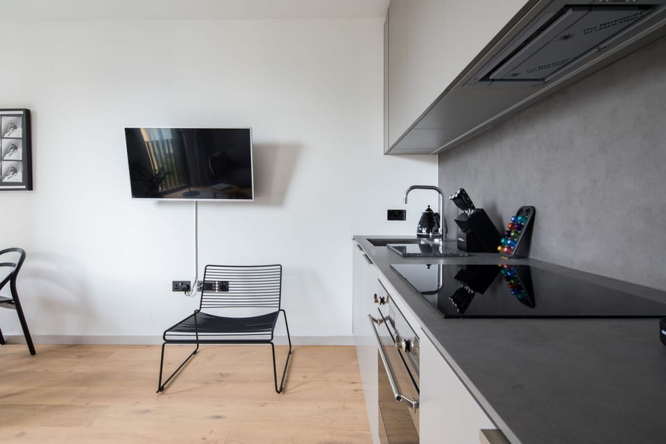 Luxury Suite, 3 Bedrooms | Private kitchen | Fridge, microwave, oven, espresso maker