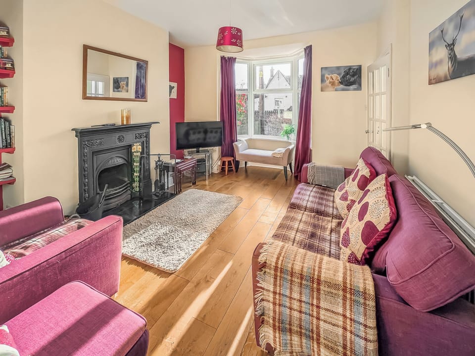 Bathroom with electric shower and heated rail. | Curlew Cottage, Creetown, near Newton Stewart 