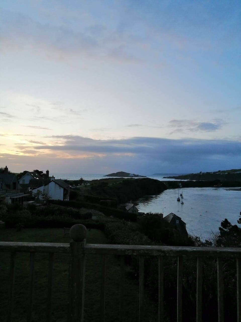 Evening view from the balcony
