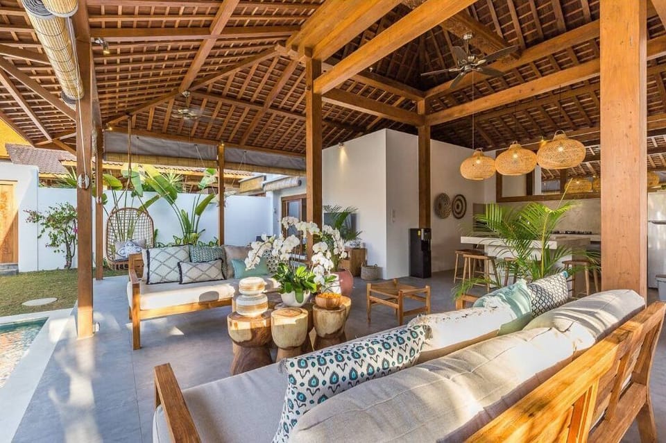 View of the outside seating area 