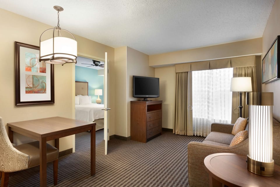 1 bedroom, premium bedding, desk, blackout drapes