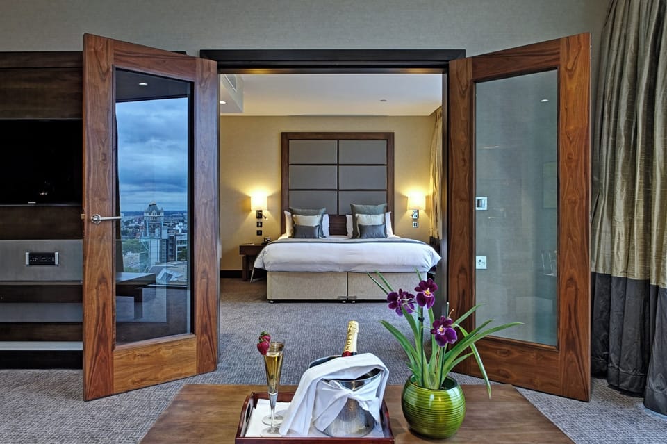 In-room safe, desk, laptop workspace, blackout drapes