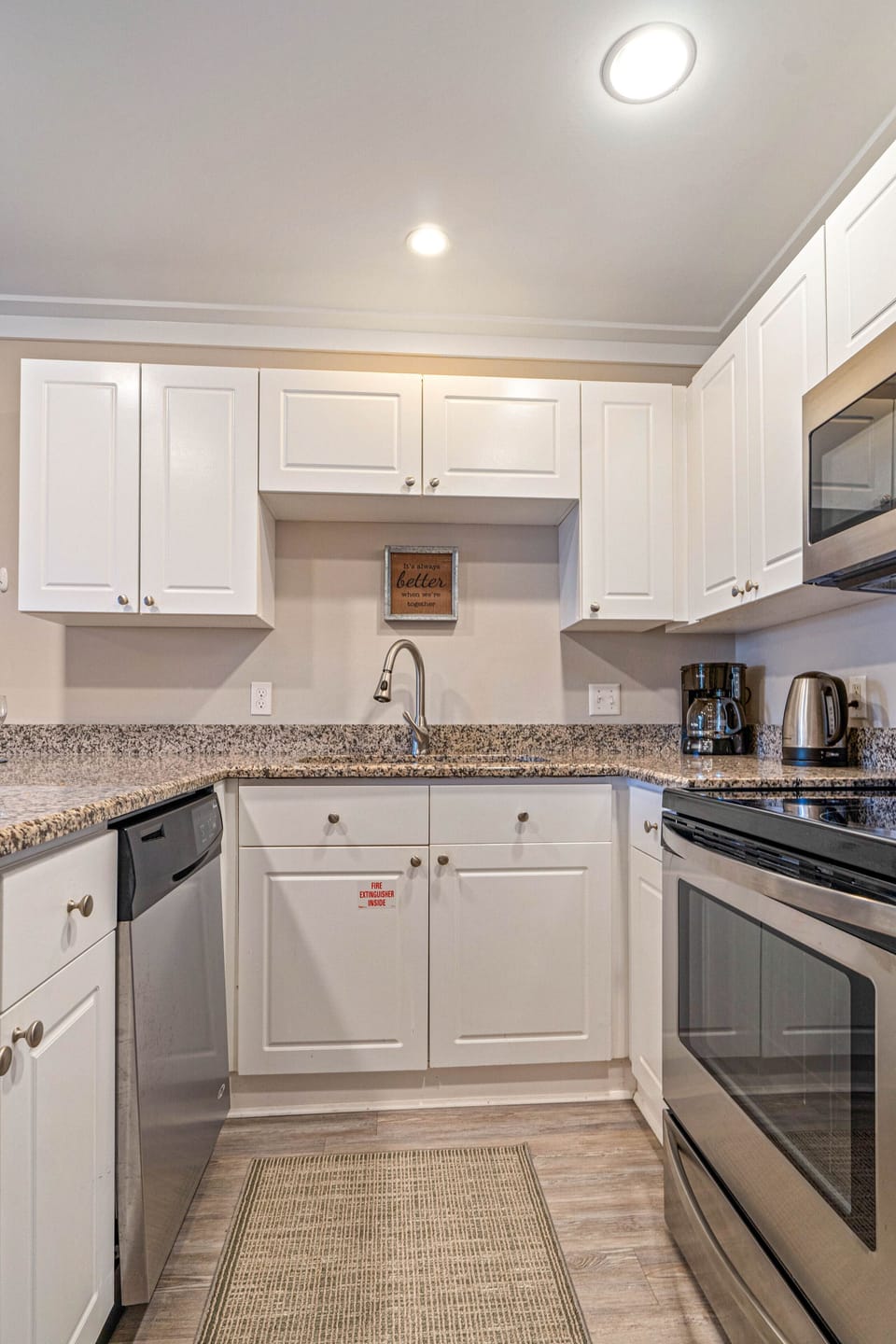 Fully stock, remodeled kitchen!  Come and cook, open to dining and living
