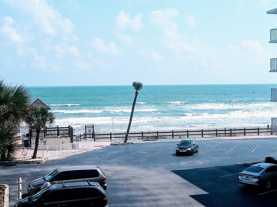 ~ View from condo parking lot.