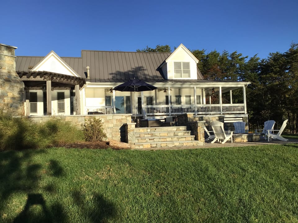 Patio off of large wrap around porch