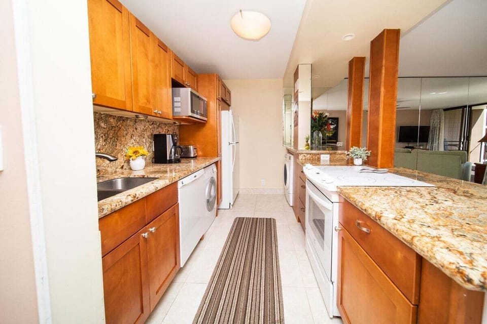 Move through galley kitchens styled with ease and flow