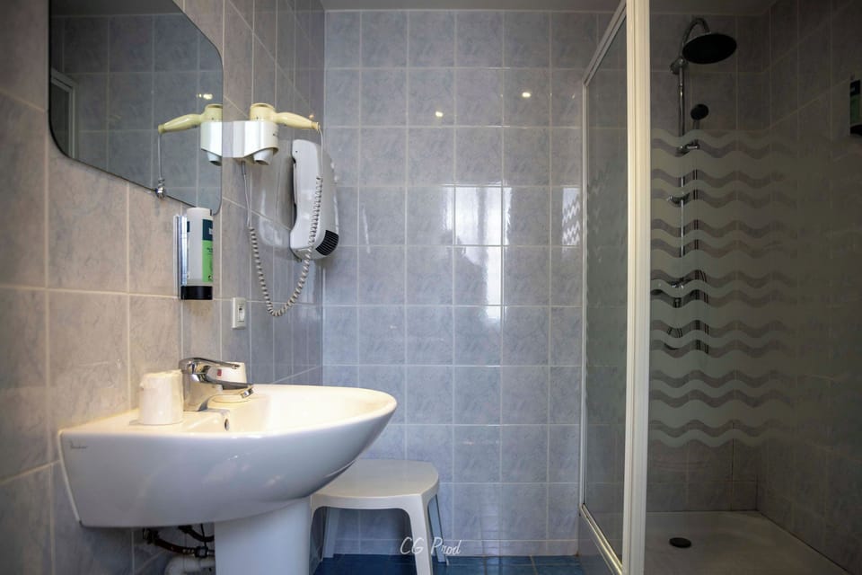 Free toiletries, hair dryer, towels