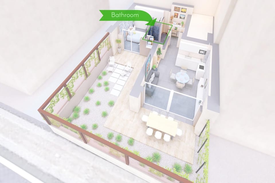 3D Floorplan - The Bathroom
