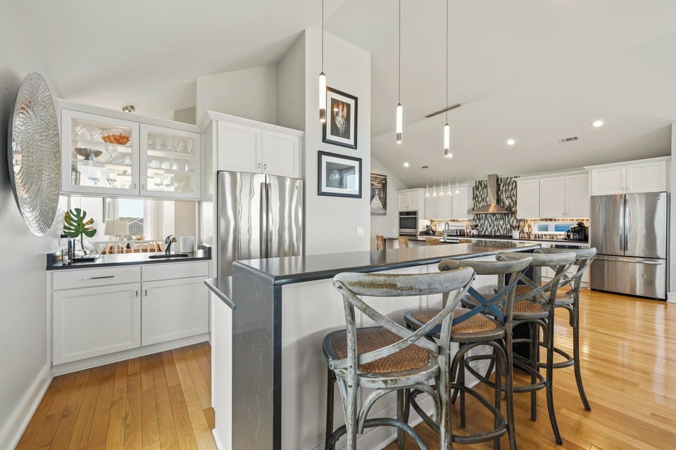 Third Level Kitchen with Ocean Views
