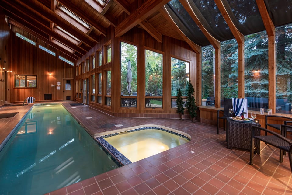 Indoor pool & spa.