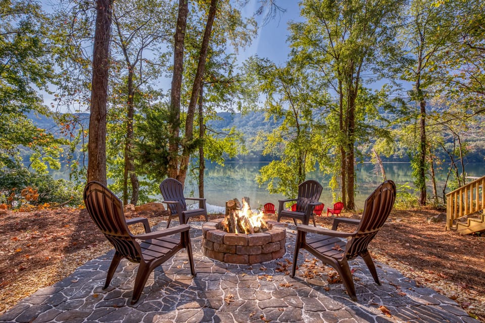 Beautiful view of River from Fire pit