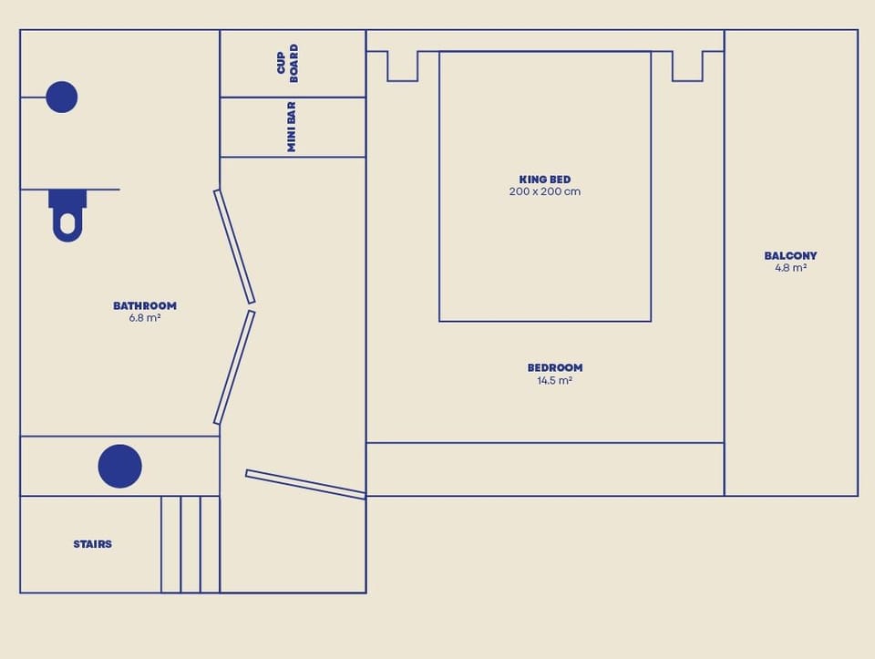 Superior Cottage, Balcony, Garden View (Free Minibar) | Floor plan